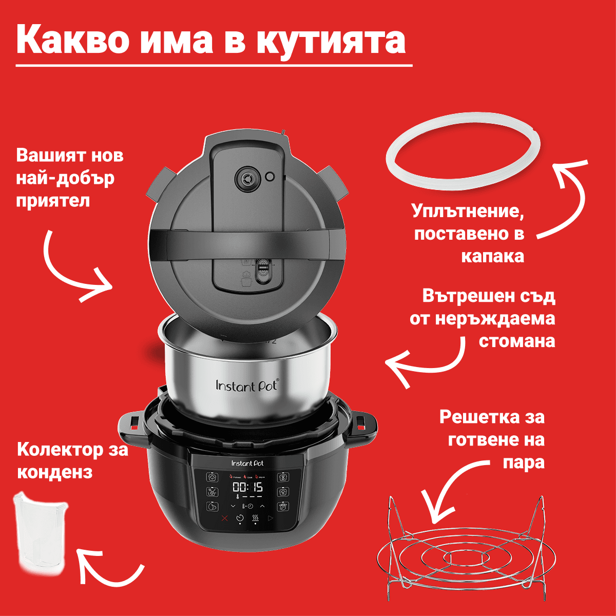 Разопакован Instant Pot CLASSIC MINI Черен (Категория 2) 12
