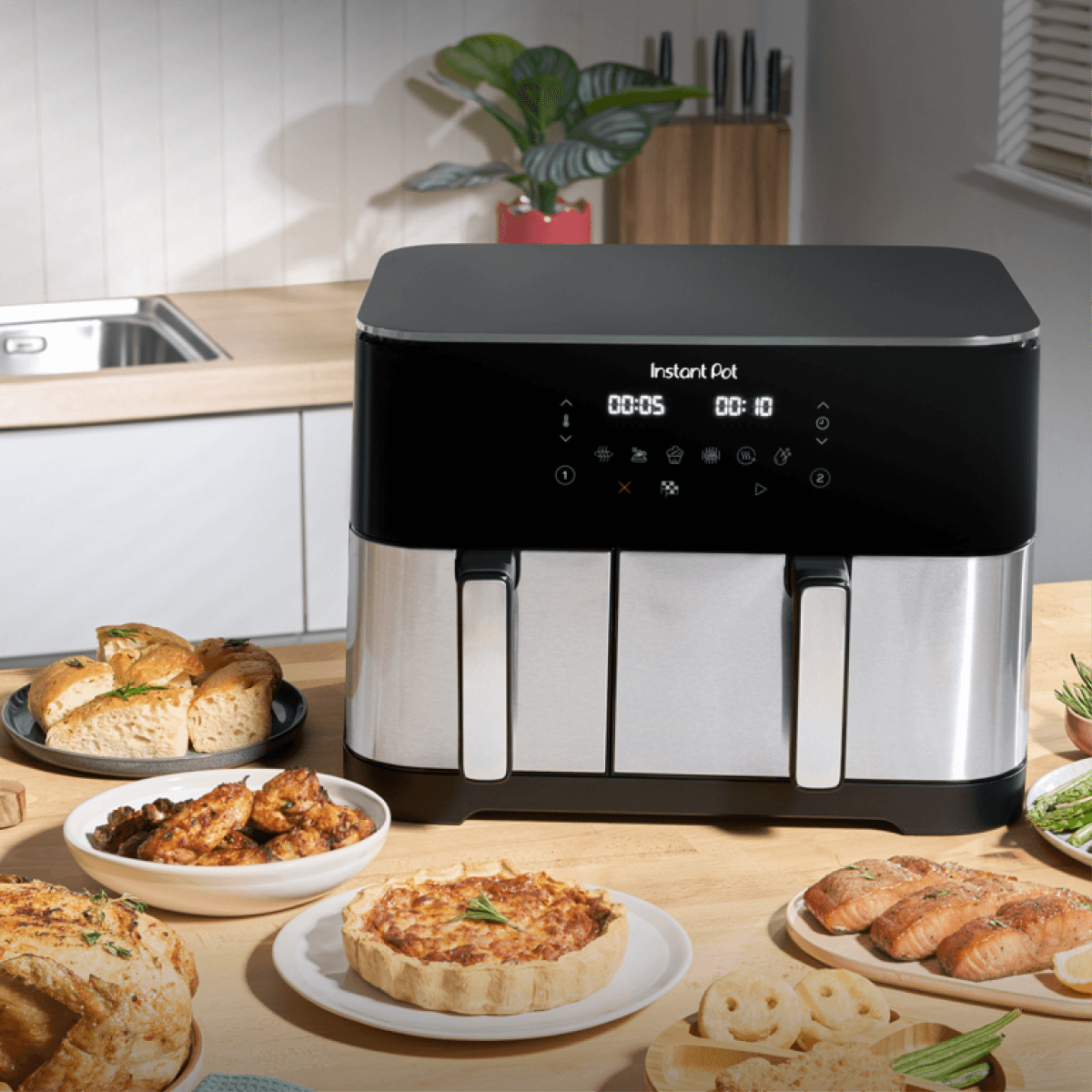 Разопакован Instant Vortex DUAL SPLIT Air Fryer (Категория 2) 16