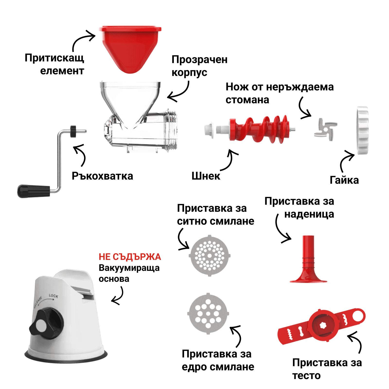Приставка за мелене на месо 3